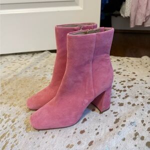 Sam Edelman Codie Ankle Boot PINK SUEDE